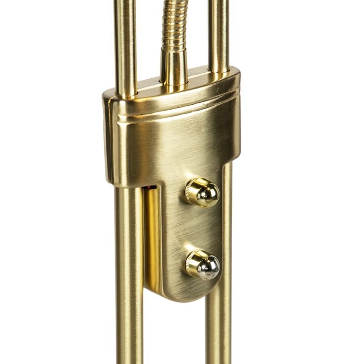 Floor lamp gold with reading lamp - Image 2